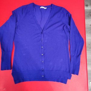 Reitmans cardigan royal blue women's size M